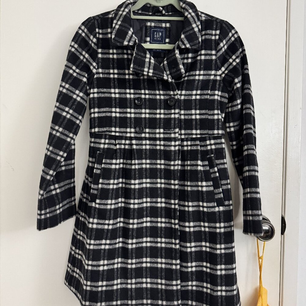 Gap Kids Plaid Pea Coat - Regular XL